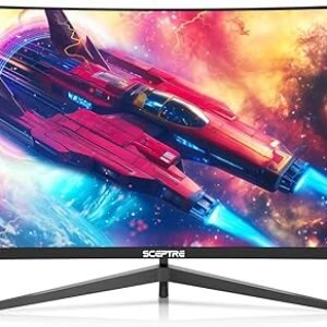 Sceptre New Curved 30-inch Gaming Monitor 200+Hz Build-in Speakers 2560 x 1080p HDMI x2 DP x2 Machine Black 2025